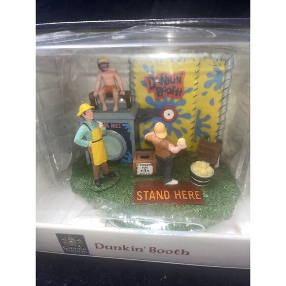 Lemax Carnival Dunkin' Booth #0283577 Carole Towne Collection - Picture 4 of 8